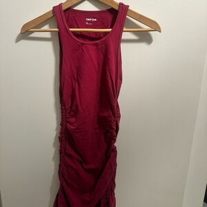 Thakoon Burgundy Backless Dress
